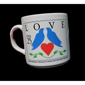Vintage USPS Love Stamp Mug 1988
